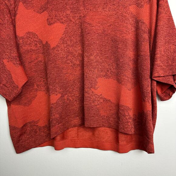 Gymshark NWOT ADAPT CAMO SEAMLESS CROP TOP Storm Red Size Large - Picture 5 of 7